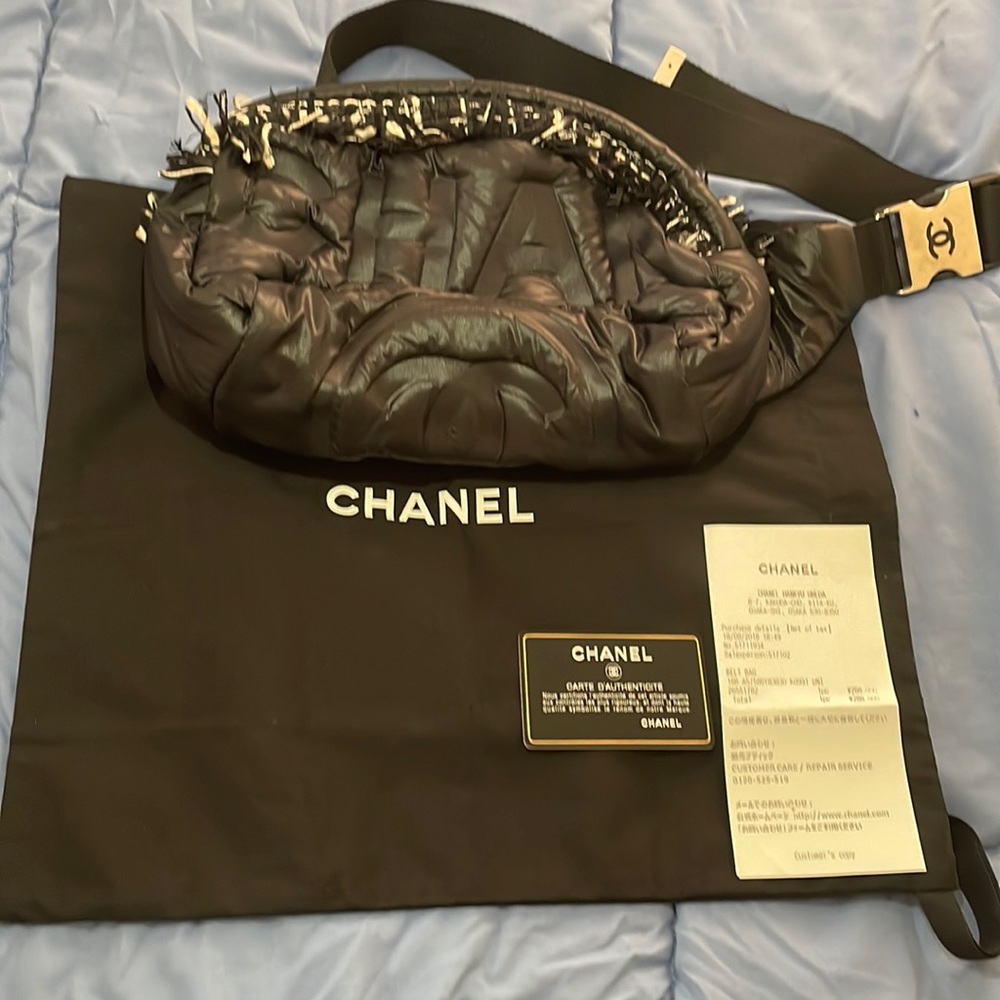 Chanel coco neige waist bag